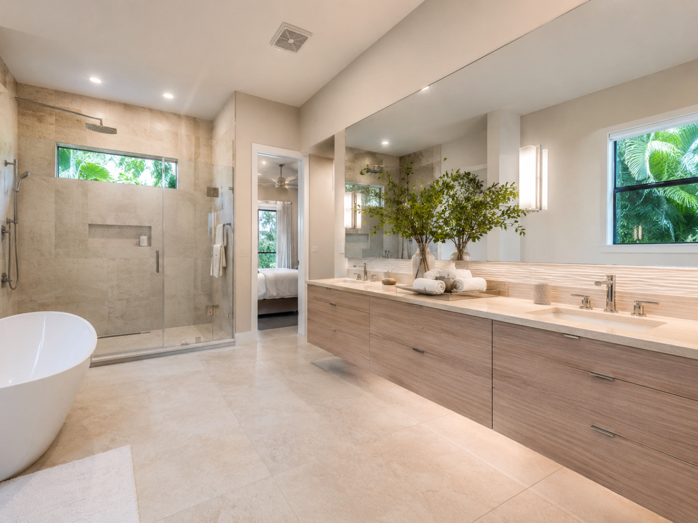 Finished bathroom renovation by Forben Construction