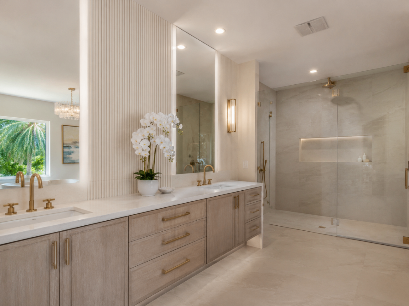Completed bathroom renovation by Forben Construction