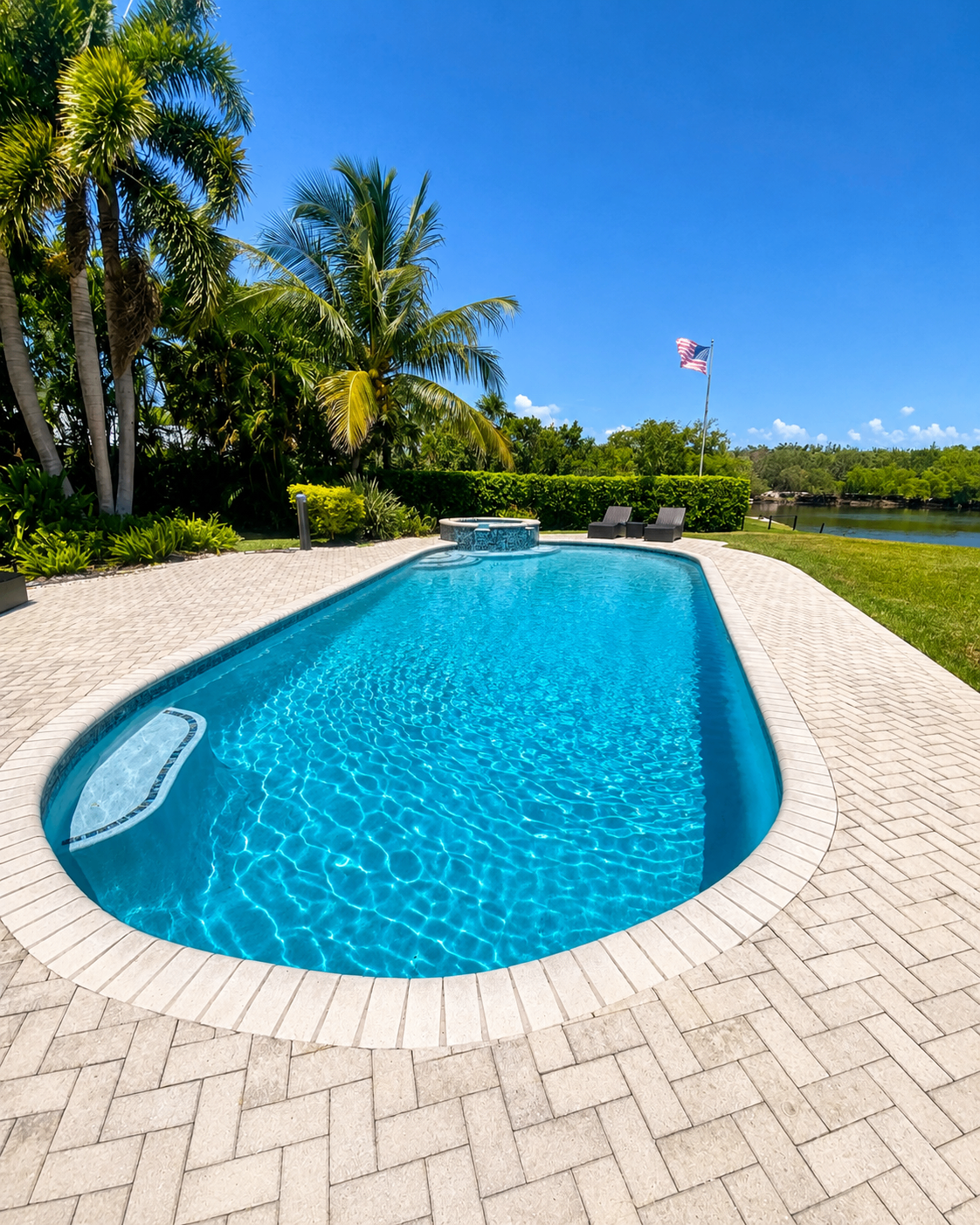 Pool remodeling project by Forben Construction
