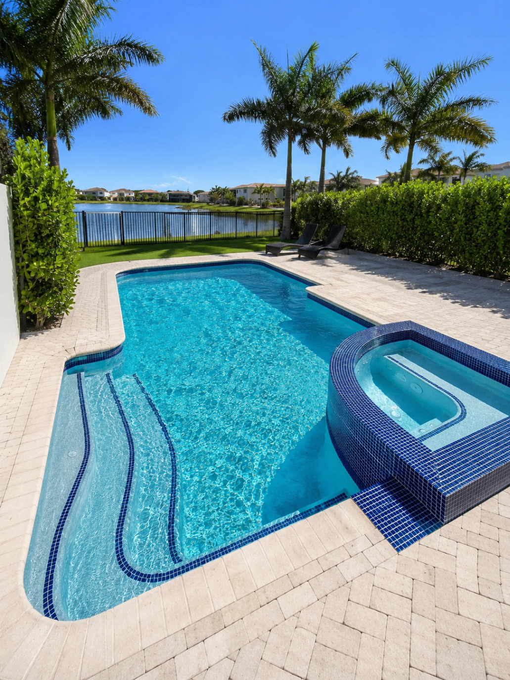 Completed pool and deck remodel by Forben Construction